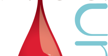 NitaCure text with the i dripping blood with the highlight of the world